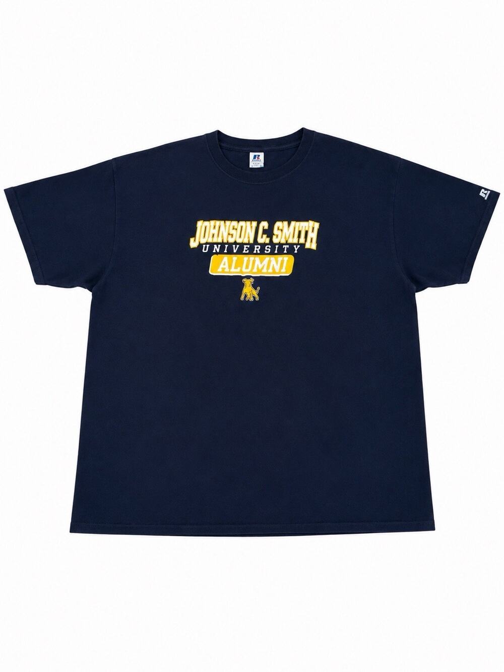Russell Athletic Johnson C Smith University Alumni T-Shirt Navy Men’s 3XL
